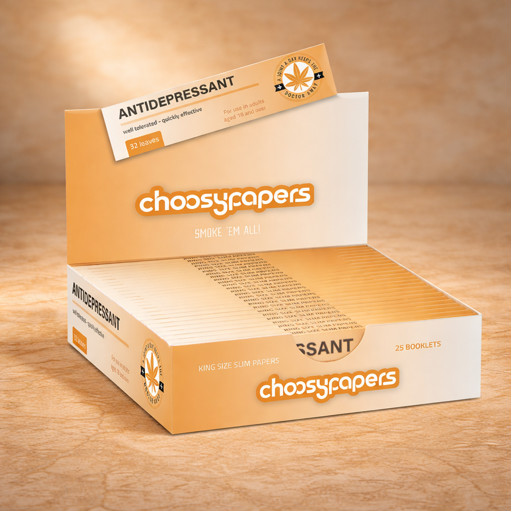 Zigarettenpapier Lang - Apothekengerecht - 25er Display á 32 Blatt